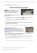 Student Exploration: River Erosion Vocabulary: cutbank, discharge, erosion, flood, floodplain, meander, meandering river, oxbow lake, point bar, river speed, sediments, slope, streambank, streambed, tributary, weathering Prior Knowledge Questions (Do thes