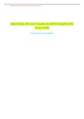 2022 HESI RN EXIT EXAM V2 WITH COMPLETE SOLUTION &lpar; SCORED A&plus;&rpar;