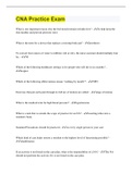 CNA Practice Exam