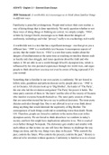 NCEA English 3&period;1 &lpar;1984&rpar; summary