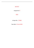 INF3707 Assignment 2 Yearly Module 2022 [Unique No.: 173061]