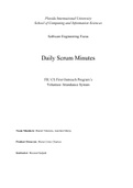 Daily Scrum Minutes