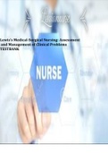 dical-Surgical Nursing: Assessment and Management of Clinical Problems TESTBANK Lewis's Medical-Surgical Nursing: Assessment and Management of Clinical Problems TESTBANK