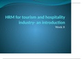 HRM for tourism and hospitality industry - an introduction 