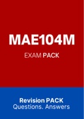 MAE104M - EXAM PACK (2022)