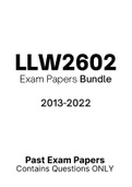 LLW2602 - Exam Questions PACK (2013-2022) 