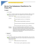 PN 2 / FGM - Exam 4 second attempt Final Quiz & Answers  Graded A Plus