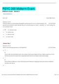 PSYC 300 Midterm Exam&period;- Week 4