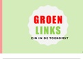 Presentatie politieke partij GroenLinks - cijfer 8,7