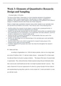 Week 3&colon; Elements of Quantitative Research&colon; Design and Sampling