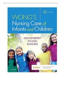 TEST BANK For Wong's Nursing Care of Infants and Children 11th Edition Hockenberry 