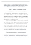 Week 8&colon; Reflection of Global Health Concepts