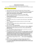 HLTH1000 FINAL EXAM answers (Study Guide for Final Exam)