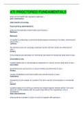 ATI PROCTORED FUNDAMENTALS QUESTIONS AND ANSWERS&lpar; COMPLETE TOP SOLUTION RATED A&rpar;