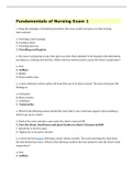NURSING-Fundamentals-of-Nursing-Exam-1