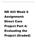 NR 443 Week 6 Assignment Direct Care Project Part 4 Evaluating the Project (Graded).pdf