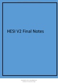  HESI V2 FINAL NOTE 2022;Verified Answers