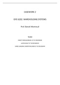 CASEWORK 2 ISYE 6202; WAREHOUSING SYSTEMS Prof. Benoit Montreuil Shree Shanjana