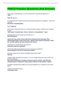 PANCE Practice Questions And Answers&lpar; 100&percnt; Correct&rpar;Rated A&plus;&period;