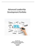 Advanced Leadership Portfolio - Grade = 7.5 (2022 study year) 