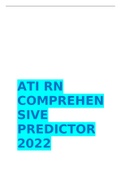   ATI RN COMPREHENSIVE PREDICTOR 2022 COMPLETE WITH ALL THE ANSWERS 