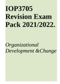 IOP3705 Revision Exam Pack 2021/2022.