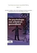 Samenvatting PB0214 Psychologie van arbeid en gezondheid (Deel 1)