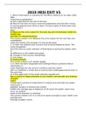 Exam &lpar;elaborations&rpar; HESI RN EXIT V ONE &period; 