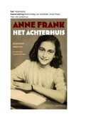 Samenvatting over de boek Anne Frank