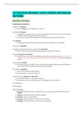 ATI TEAS FILES &lpar;READING&comma; MATH&comma; SCIENCE AND ENGLISH SECTIONS&rpar;
