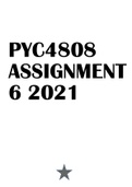 PYC4808 ASSIGNMENT 6 2021