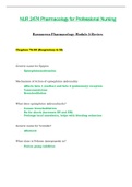 Module 5 Review - NUR2474 / NUR 2474 (Latest 2022 / 2023) : Pharmacology for Professional Nursing - Rasmussen