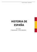 HISTORIA DE ESPAÑA - 2º bachillerato