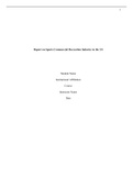 Report on Sports Commercial Recreation Industry in the US