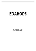 EDAHOD5 EXAM PACK 2022