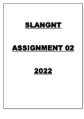SDLANGT Assignment 2 2022