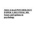 AQA A-level PSYCHOLOGY PAPER 3 2021 FINAL MS Issues and options in psychology