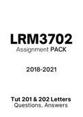 LRM3702 (Notes, ExamPACK, QuestionsPACK, Tut201 Letters)