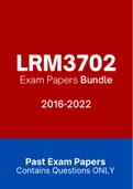 LRM3702 - Exam Questions PACK (2016-2021)