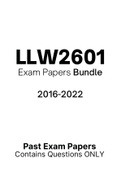 LLW2601 - Exam Questions PACK (2016-2022)
