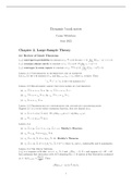 Summary chapter 2 and 6 dynamic econometrics (RUG)