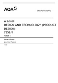 A Level DESIGN AND TECHNOLOGY &lpar;PRODUCT DESIGN&rpar; 7552&sol;1
