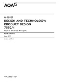 A-level DESIGN AND TECHNOLOGY&colon; PRODUCT DESIGN 7552&sol;1