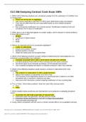 CLC 056 Analyzing Contract Costs Exam Questions And Answers( With Complete best Solution).