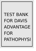 Davis Advantage for Pathophysiology 2 edition TEST BANK
