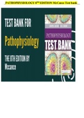 2022 pathophysiology 8th Edition McCance Test Bank
