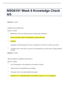 NSG6101 Week 6 Knowledge Check 4&sol;5