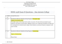 RNSG 1538 Exam II Questions – San Antonio College (100% correct answers)