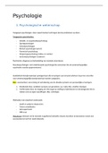 Inleiding Psychologie - Samenvatting