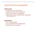 Samenvatting - Ventilatie en ergonomie 